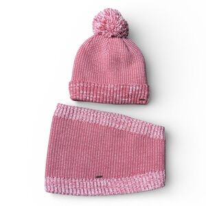 L.L. Bean Pom-Pom Hat & Neckwarmer Set OSFA NWOT